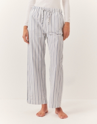 Cotton Poplin Stripe Pyjama Bottom