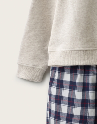 Cotton Relaxed Fit Jingles & Gingham Pyjamas (1–12yrs)