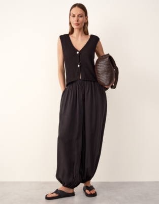 Cotton Rich Button Through Knitted Tank