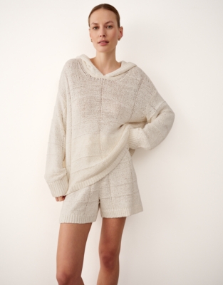 Cotton Rich Check Stitch Hoodie