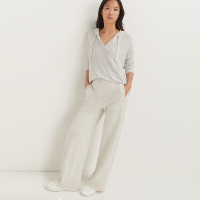 Cotton Rich Exposed Pocket Wide Leg Trousers