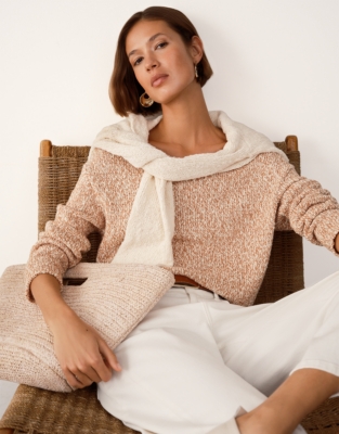 Cotton Rich Mouliné Slub Jumper