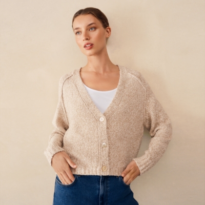 Cotton Rich Mouline Boxy Cardigan
