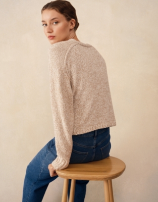 Cotton Rich Mouline Boxy Cardigan
