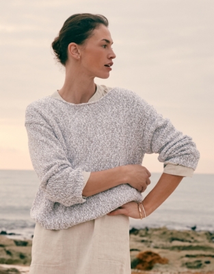 Cotton Rich Mouline Slash Neck Jumper