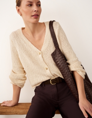 Cotton Rich Slub Cardigan