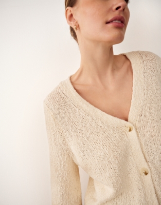 Cotton Rich Slub Cardigan