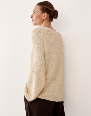 Cotton Rich Slub Keyhole Detail Jumper