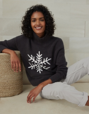 Cotton Rich Snowflake Jumper Jumpers Cardigans The White