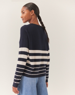 Cotton Rich Stripe Detail Jumper