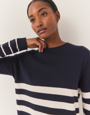 Cotton Rich Stripe Detail Jumper