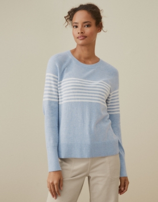 CottonRich Stripe Jumper Clothing Sale The White Company UK
