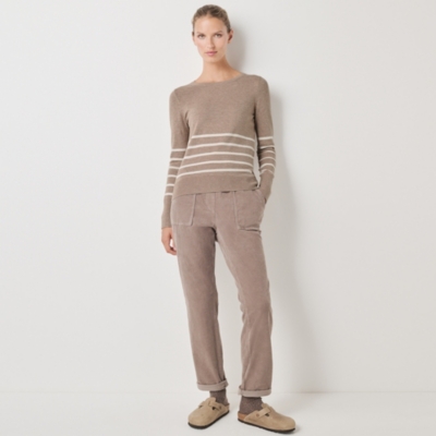 Cotton Rich Striped Hem Jumper