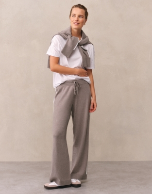 Cotton Rich Wide Side Stripe Trouser