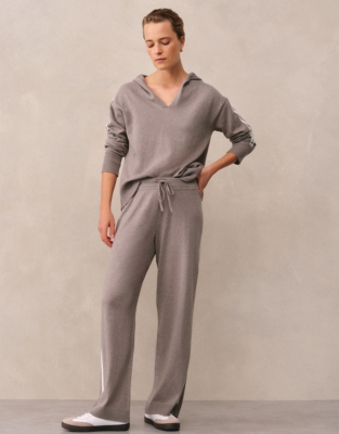 Cotton Rich Wide Side Stripe Trouser