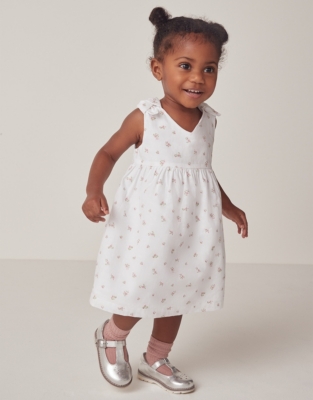 Cotton Scatter Floral Dress (0–18mths) | Baby Girls | The White