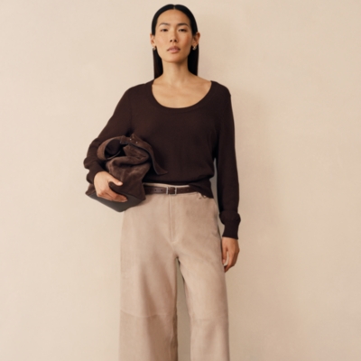 Cotton Scoop Neck Jumper