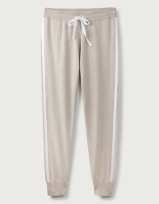 cotton white joggers