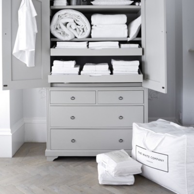 Cotton Storage Bag Set of 2 Laundry & Storage The White Company UK