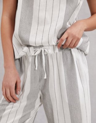 Cotton Stripe Cami Pajama Set