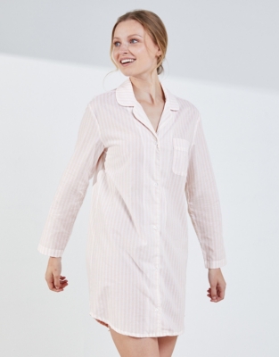 Cotton Stripe Nightshirt Nightwear And Robes Sale The White Company Uk 