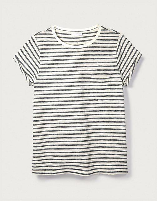 Cotton Stripe Pocket T-Shirt | Clothing Sale | The White Company UK