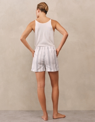 Cotton Stripe Pyjama Shorts