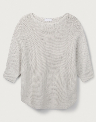 Cotton Tape-Yarn Batwing Jumper | New In Clothing | The White Company UK