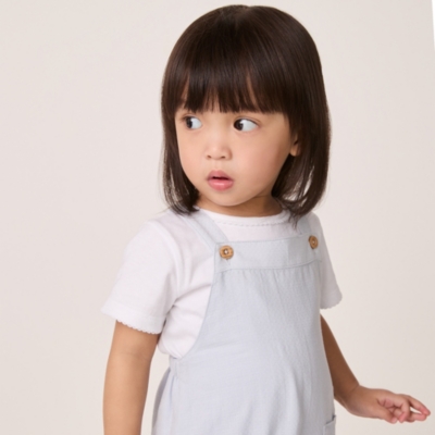 Cotton Textured Bubble Romper & T-Shirt Set (0–18mths)