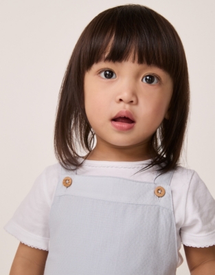 Cotton Textured Bubble Romper & T-Shirt Set (0–18mths)