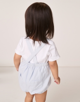 Cotton Textured Bubble Romper & T-Shirt Set (0–18mths)