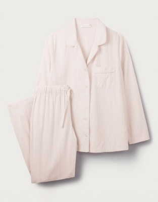 Cotton Textured Stripe Pyjama Set | Nightwear & Robes Sale | The White ...