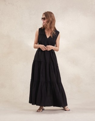 Cotton Tiered Maxi Dress | Clothing Sale | The White Company UK