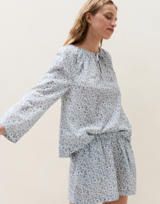 Cotton Voile Ditsy Shortie Set