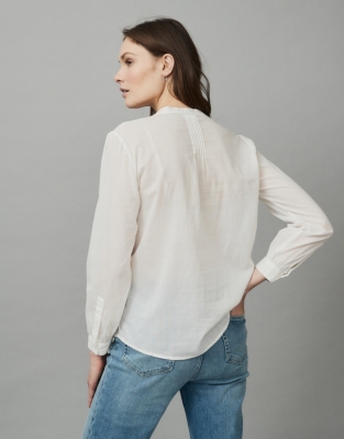 pintuck blouse uk