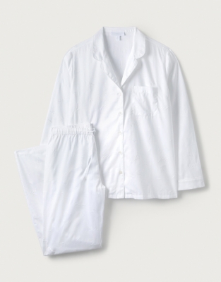 Cotton Wheatsheaf-Embroidered Pyjama Set | Nightwear & Robes Sale | The ...