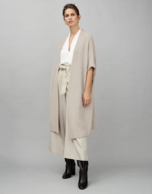 cotton longline cardigan