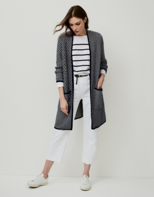 Cotton-Wool Textured Coatigan | Clothing Sale | The White Company UK