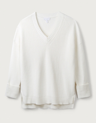 white longline jumper