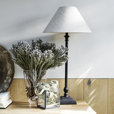 white company floor lamp