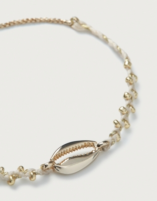 Cowrie Shell Braided Friendship Bracelet