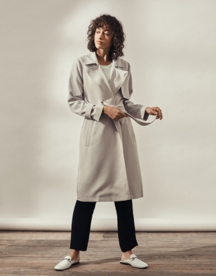 White company sales trench coat