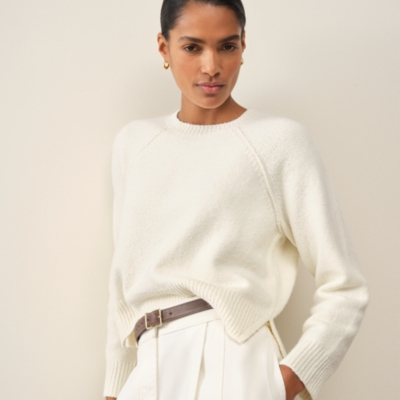 Crew Neck Jumper with Cotton