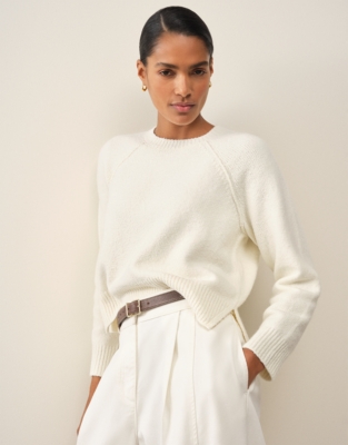 Crew Neck Jumper with Cotton