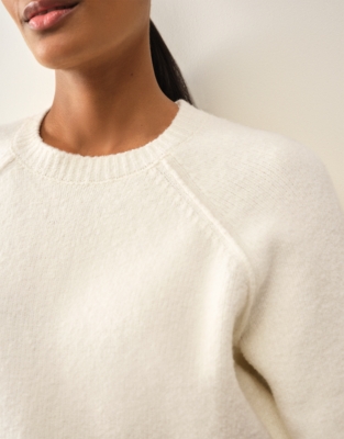 Crew Neck Jumper with Cotton