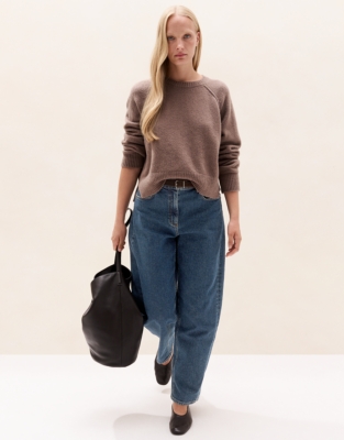 Crew-Neck Jumper with Organic Cotton