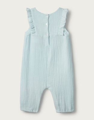 Crinkle Cotton Dungarees | Baby & Children's Sale | The White Company UK