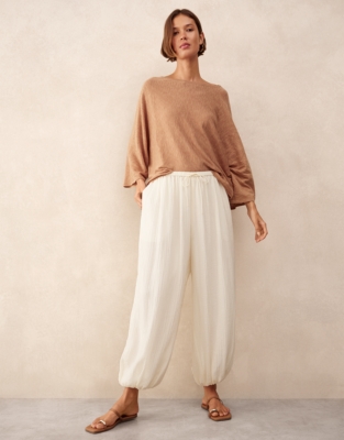 Crinkle Harem Trousers