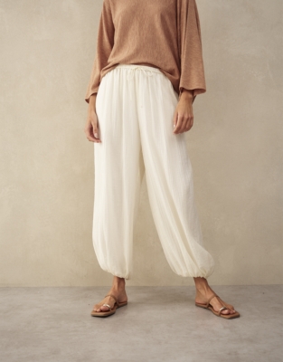Crinkle Harem Trousers