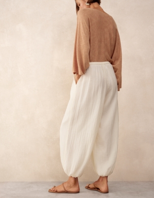 Crinkle Harem Trousers